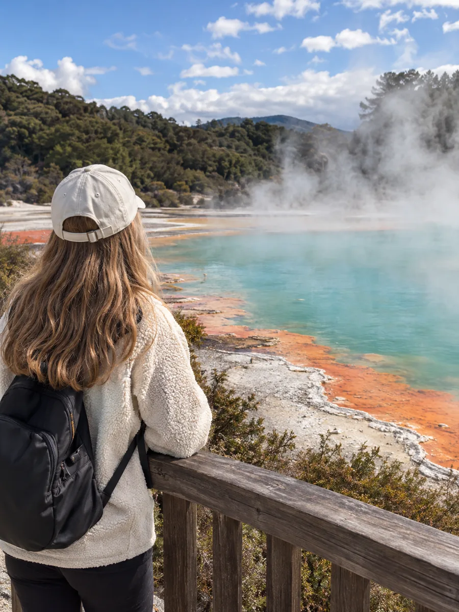 Uitzicht bij Wai-O-Tapu Thermal Wonderland